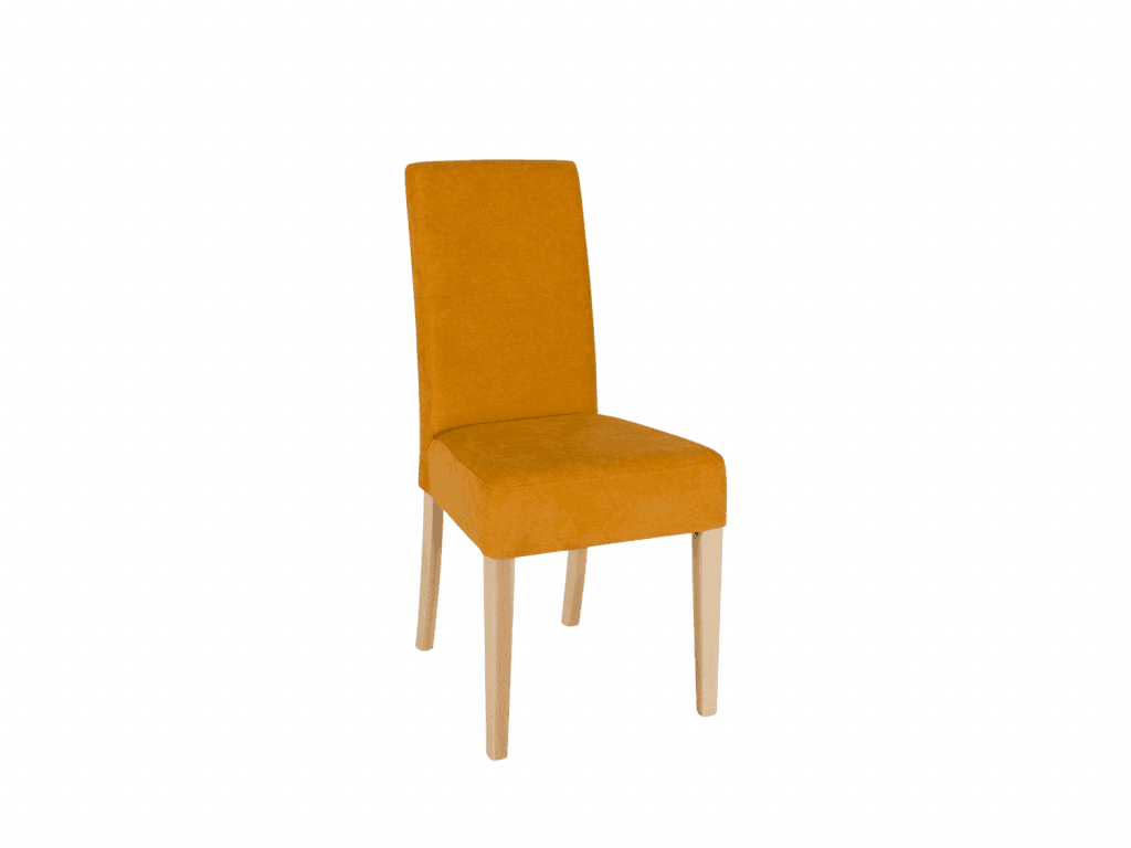 Gastronomie Stuhl mit Stoffbezug und Buchenholzgestell